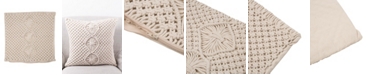 Glitzhome Diamond Handmade Cotton Rope Pillow Cover